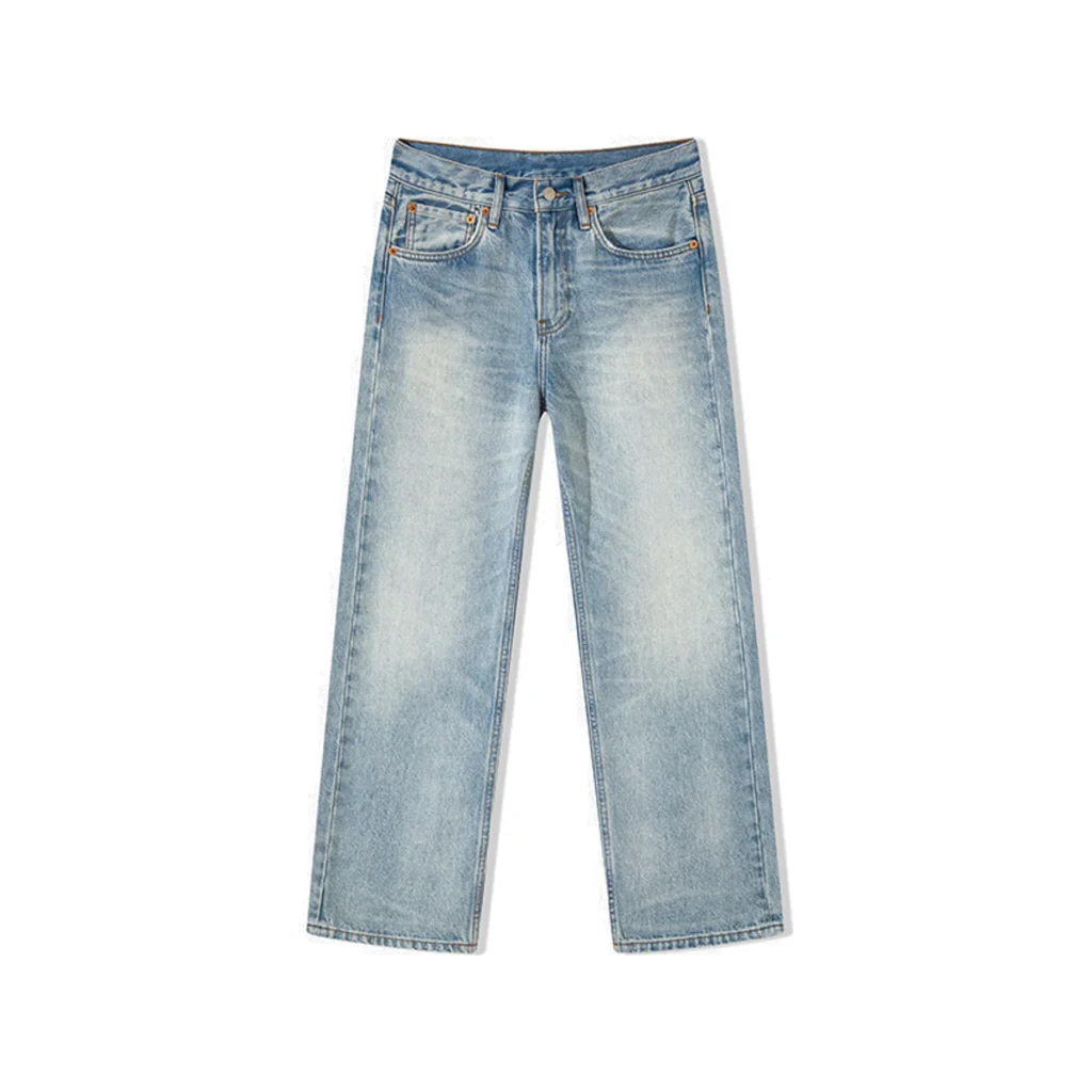 Custom wide-leg denim jeans developed by Beilin Denim