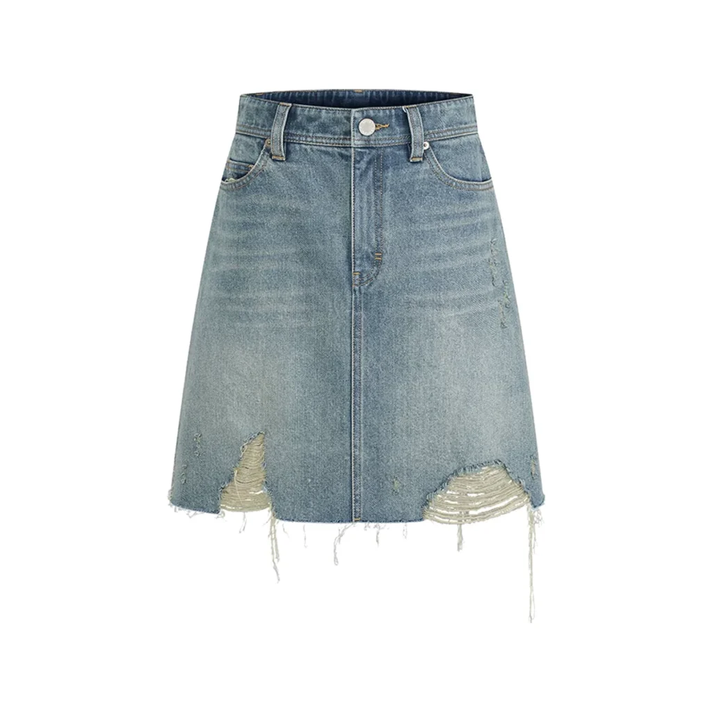 Custom denim skirts and dresses for private label brands