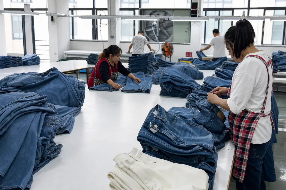 Quality inspection of denim garments during bulk production